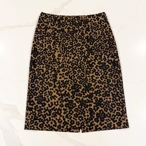Banana Republic Animal Print Pencil Skirt Sz 0